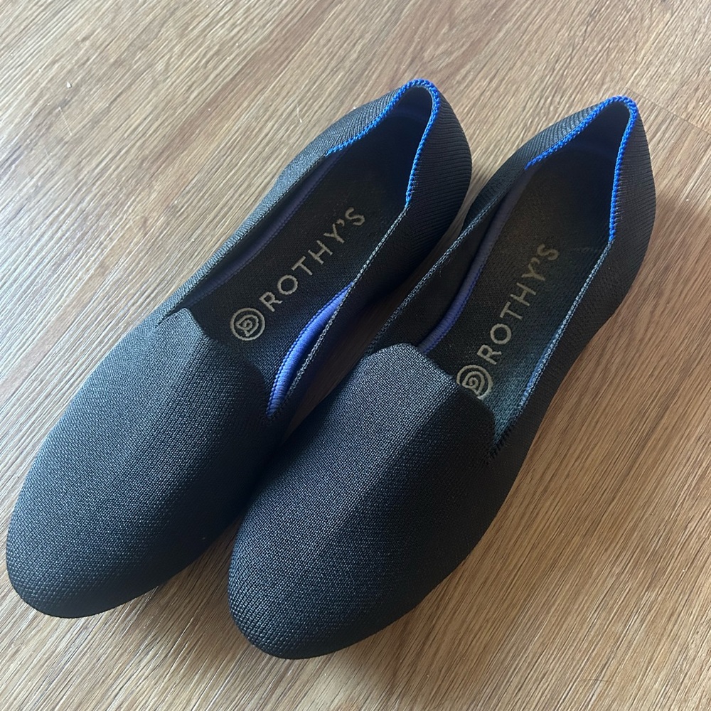 Rothy's Black and Blue Flats